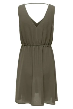 Vestido corto de tirantes anchos