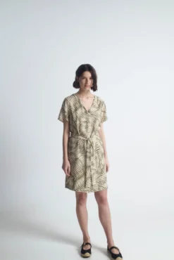 Vestido corto estampado