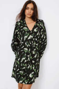 Vestido corto estampado