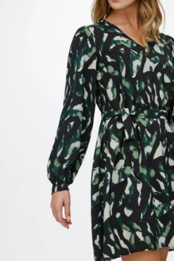 Vestido corto estampado