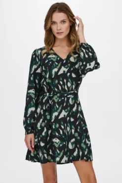Vestido corto estampado