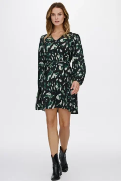 Vestido corto estampado