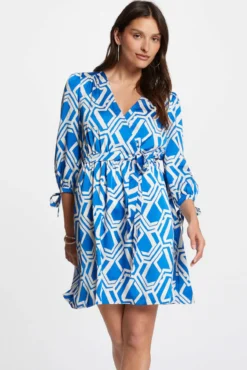 Vestido corto estampado