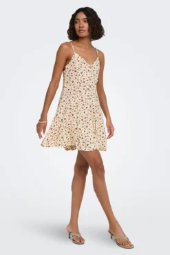 Vestido corto estampado