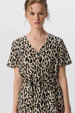 Vestido corto estampado