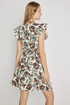Vestido corto estampado