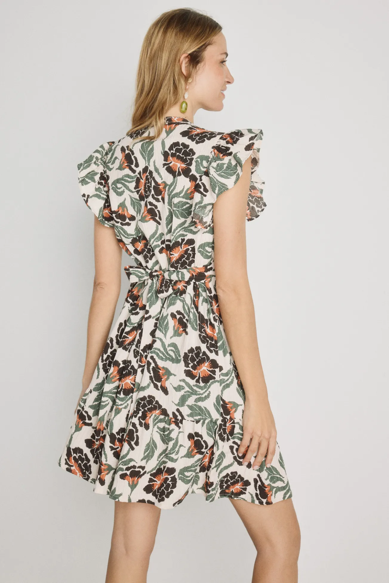 Vestido corto estampado