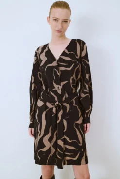 Vestido corto estampado