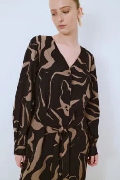 Vestido corto estampado