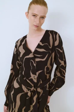 Vestido corto estampado