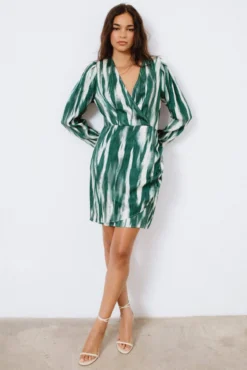 Vestido corto estampado