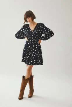 Vestido corto estampado