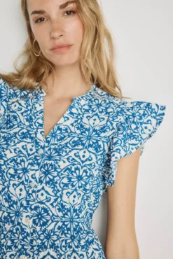 Vestido corto estampado