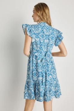 Vestido corto estampado