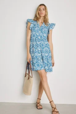 Vestido corto estampado