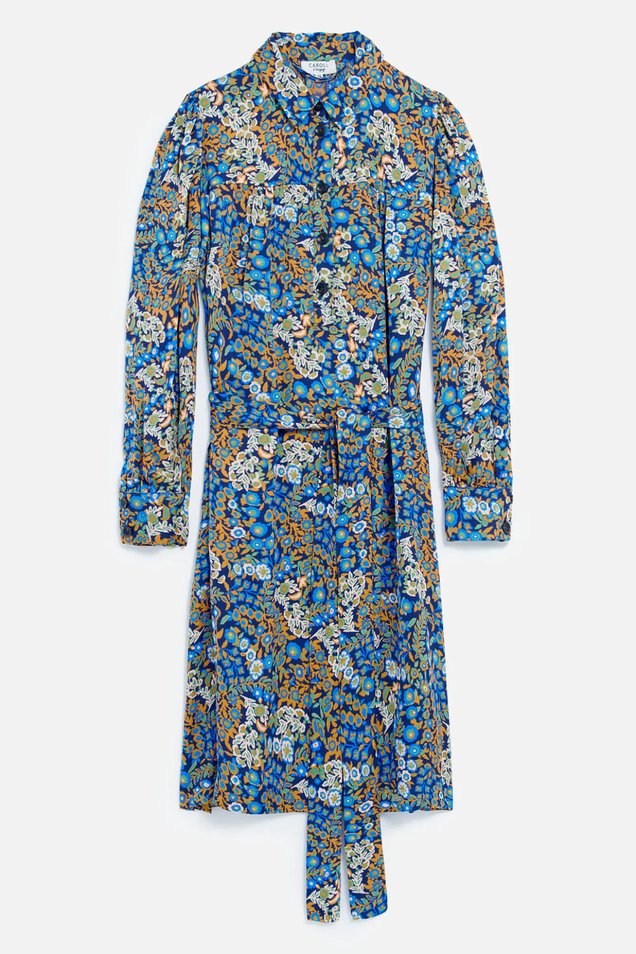 Vestido corto estampado floral