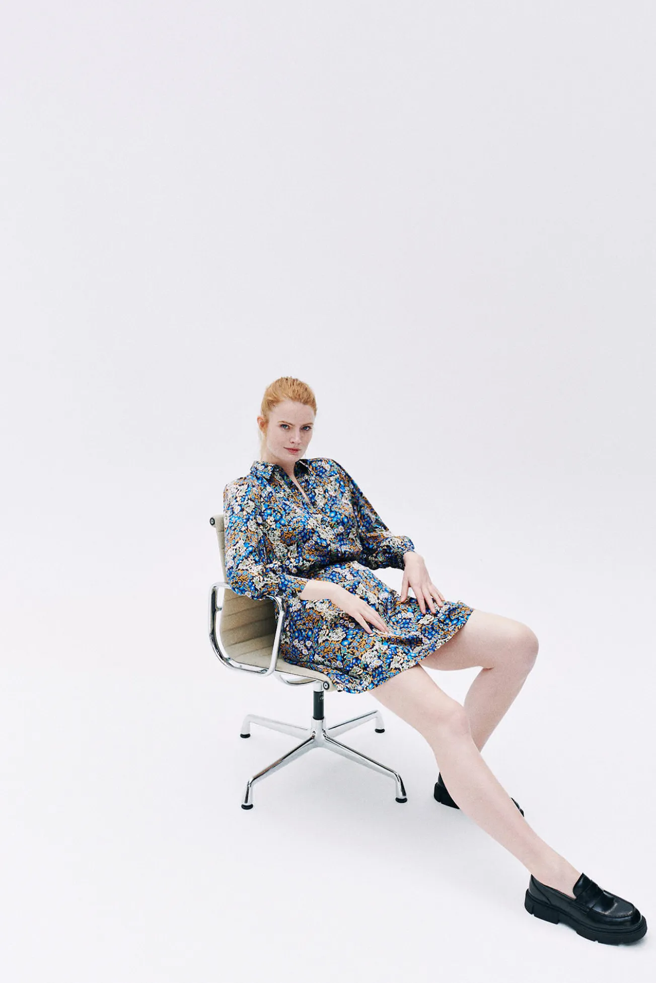Vestido corto estampado floral