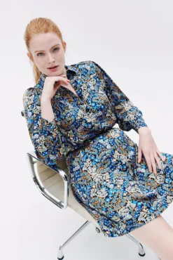 Vestido corto estampado floral