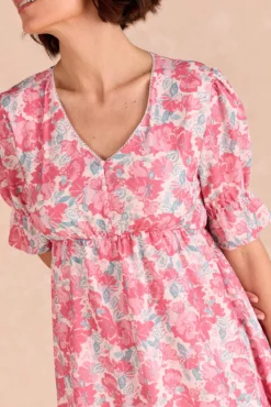 Vestido corto flores Cora