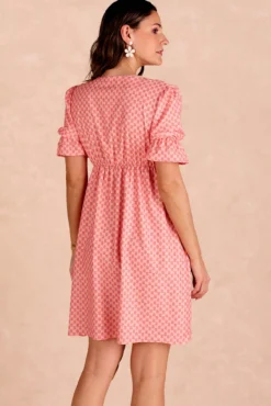 Vestido corto flores Senna