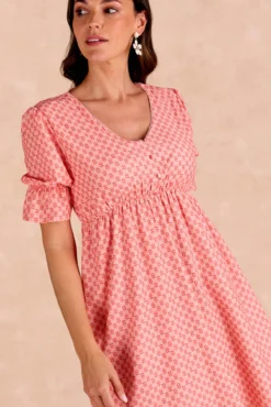 Vestido corto flores Senna