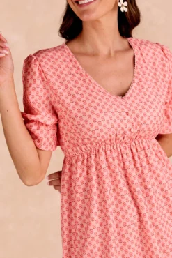 Vestido corto flores Senna