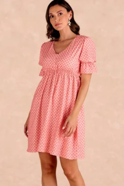 Vestido corto flores Senna