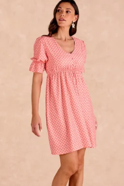 Vestido corto flores Senna