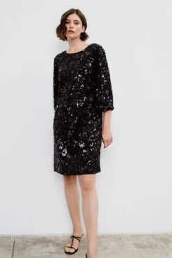 Vestido corto lentejuelas