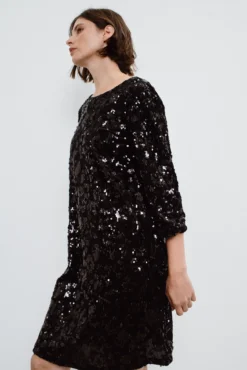 Vestido corto lentejuelas