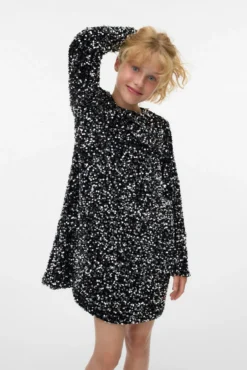 Vestido corto lentejuelas