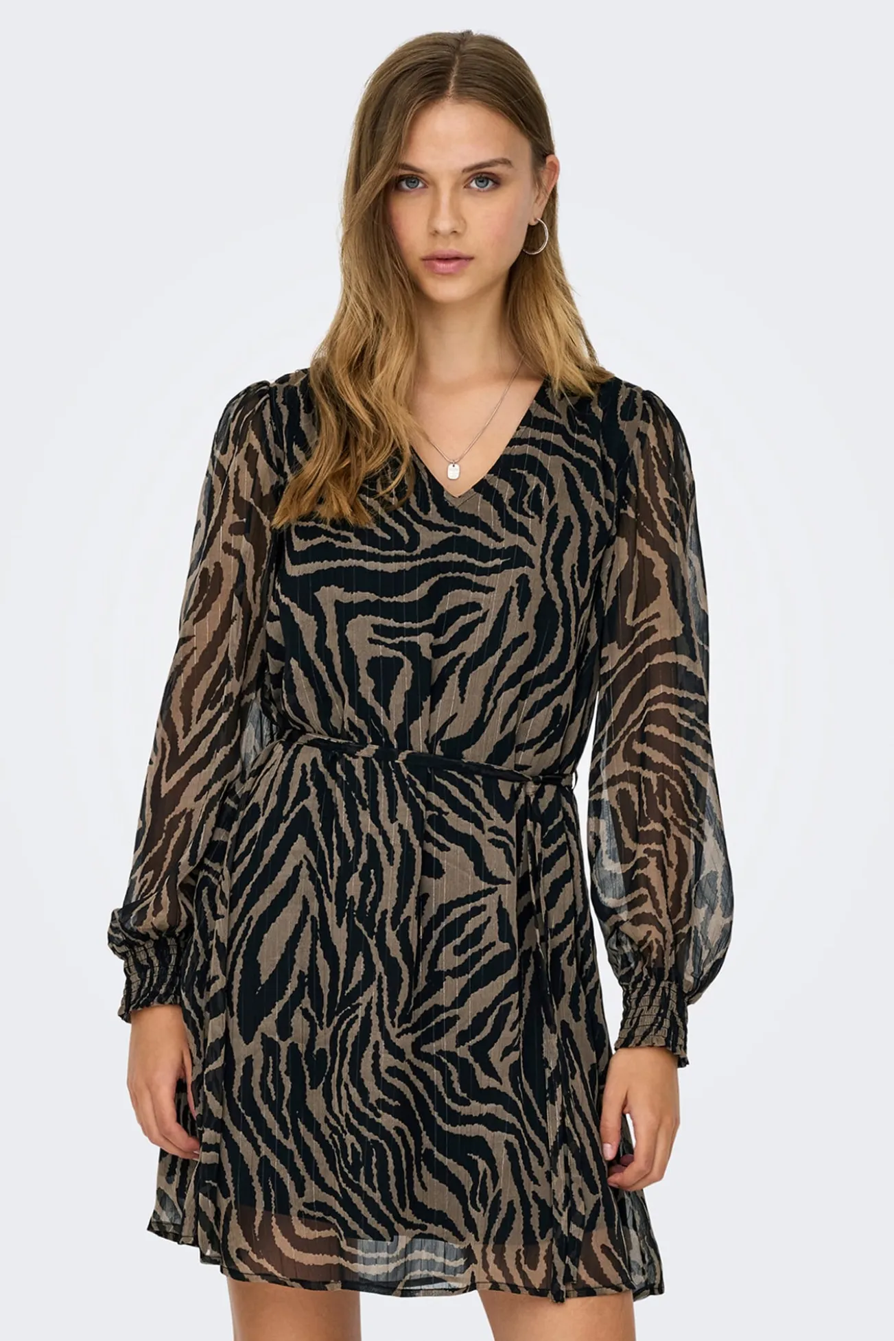 Vestido corto lurex