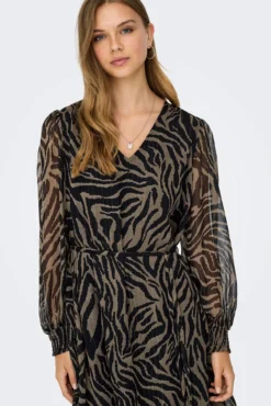 Vestido corto lurex