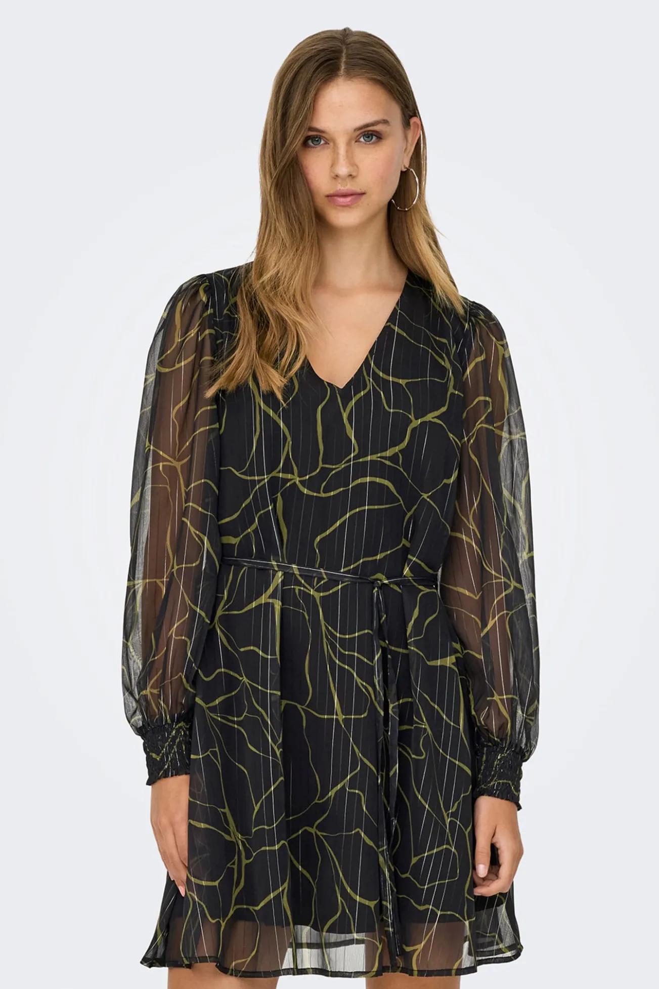 Vestido corto lurex