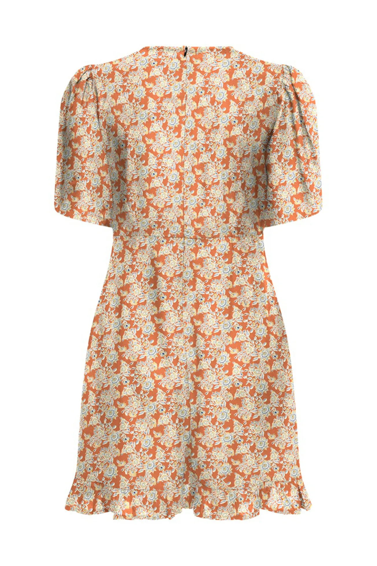 Vestido corto manga corta