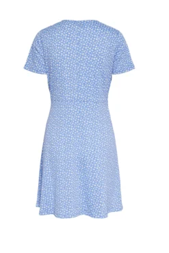 Vestido corto manga corta