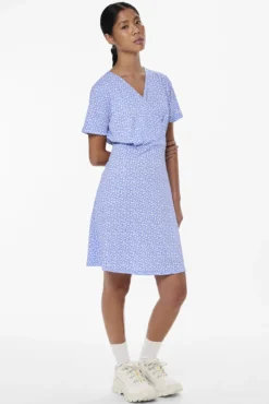 Vestido corto manga corta