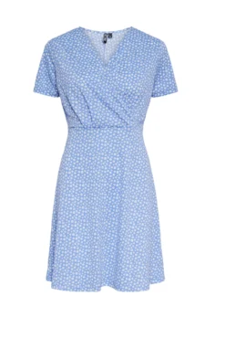 Vestido corto manga corta