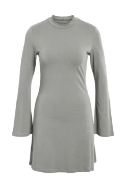 Vestido corto manga larga