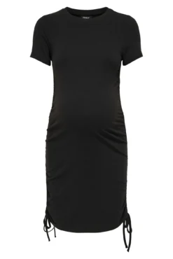 Vestido corto maternity frunce