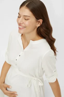 Vestido corto maternity y lactancia