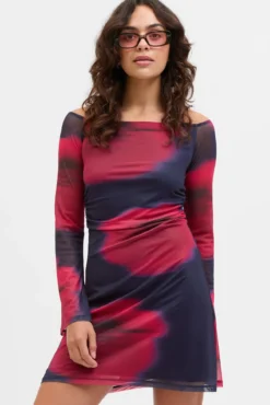 Vestido corto mesh
