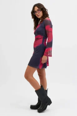 Vestido corto mesh