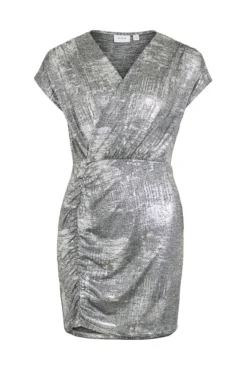 Vestido corto metalizado