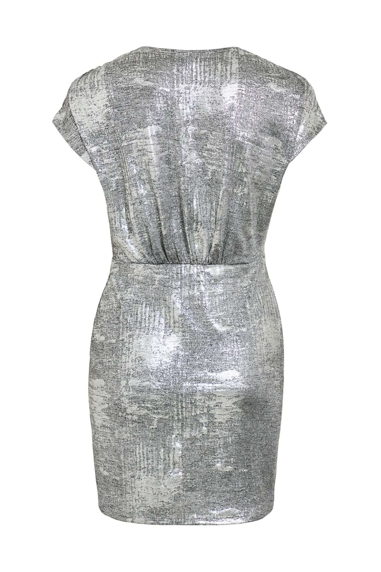 Vestido corto metalizado