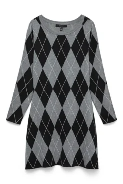 Vestido corto rombos