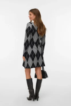 Vestido corto rombos