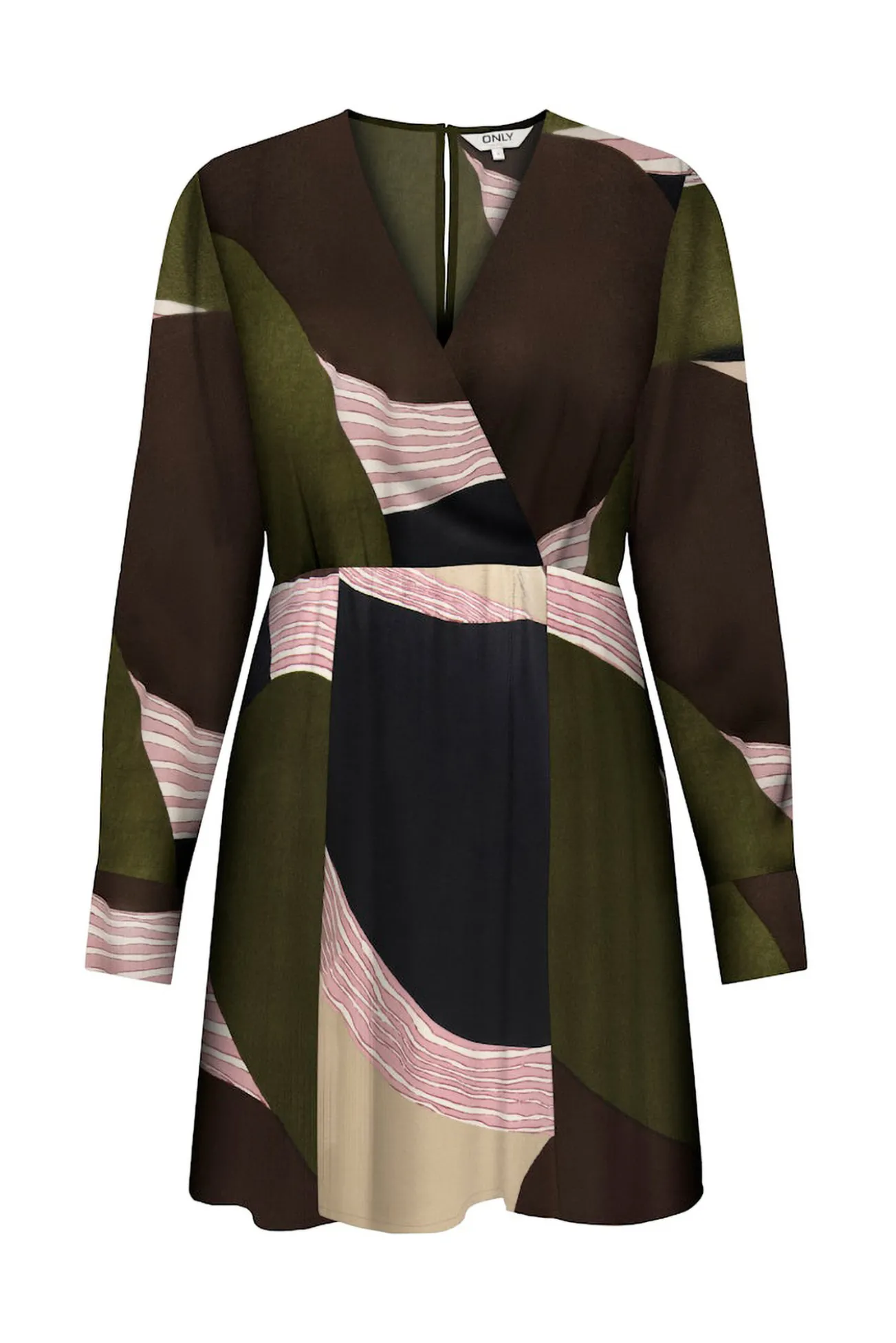 Vestido corto satinado