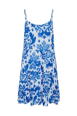 Vestido corto sin mangas