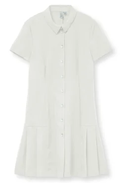 Vestido corto tableado